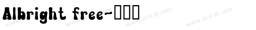Albright free字体转换